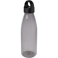 Bergen 800 ml recycled plastic water bottle, solid black
