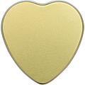 Blissful heart-shaped tin candle with vanilla aroma