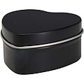Blissful heart-shaped tin candle with vanilla aroma