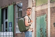 Bobby Hero Regular, Anti-theft backpack,green