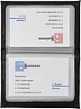 Bonded leather card holderBlack