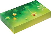 Box with full-color print, size 9.5x16.3x3cm, print on request from 20 pcs.