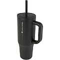 Brady 900 ml RCS certified insulated tumbler with silicone straw, solid black