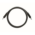 Braided magnetic cable in RPET, black