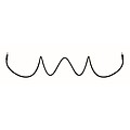 Braided magnetic cable in RPET, black