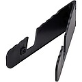 Buna recycled plastic foldable tablet and phone stand, solid black