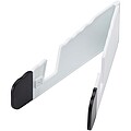 Buna recycled plastic foldable tablet and phone stand, white