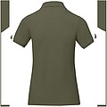 Calgary short sleeve womens polo, forest green