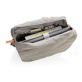 Canvas laptop bag PVC free, grey