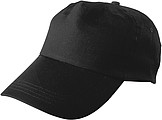 Cap, cotton twillBlack