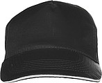 Cap with sandwich peakBlack