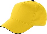 Cap with sandwich peakYellow