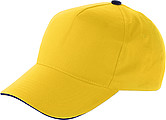 Cap with sandwich peakYellow