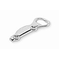 Car shape bottle opener, matt silver