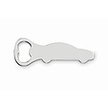 Car shape bottle opener, matt silver