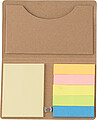 Card case with sticky tabsBrown