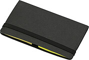 Card case with sticky tabsBrown