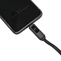 Charging and data transfer cable, black
