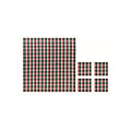 Chequer cotton tablecloth set
