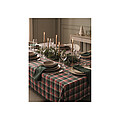 Chequer cotton tablecloth set