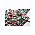 Chequered cotton kitchen set