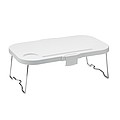 Collapsible silicone picnic basket with PP table top