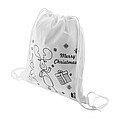 colouring Christmas drawstring bag