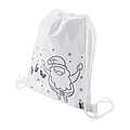 colouring Christmas drawstring bag