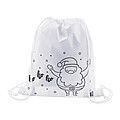 colouring Christmas drawstring bag