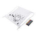 colouring Christmas drawstring bag