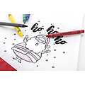 colouring Santa hat