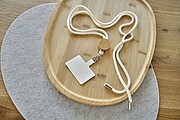Cotton drawstring phone lanyard Lucia