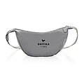 Crescent AWARE™ RPET half moon sling bag, silver grey