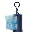 Dog waste bag dispenser, navy blue