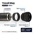Dopper Travel Mug 300 ml, blazing black