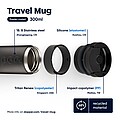 Dopper Travel Mug 300 ml, blazing black