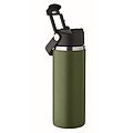 Double wall bottle 500 ml, dark green