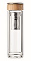Double wall glass bottle 400ml