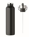 Double wall vacuum insulating bottle
