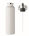 Double wall vacuum insulating bottle