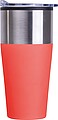 Double walled tumbler, 600 ml, red