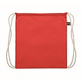 Drawstring bag Fairtrade 180gr, red