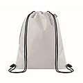 Drawstring bag in 420D RPET, white