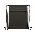 Drawstring bag in 600D RPET, black