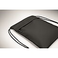 Drawstring bag in 600D RPET, black