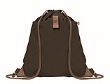 Drawstring bag made from recycled cotton with natural cords