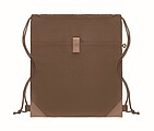 Drawstring bag made from recycled cotton with natural cords