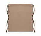 Drawstring bag made from recycled cotton with natural cords