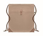 Drawstring bag made from recycled cotton with natural cords