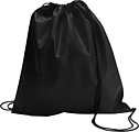 Drawstring bag, non woven Black